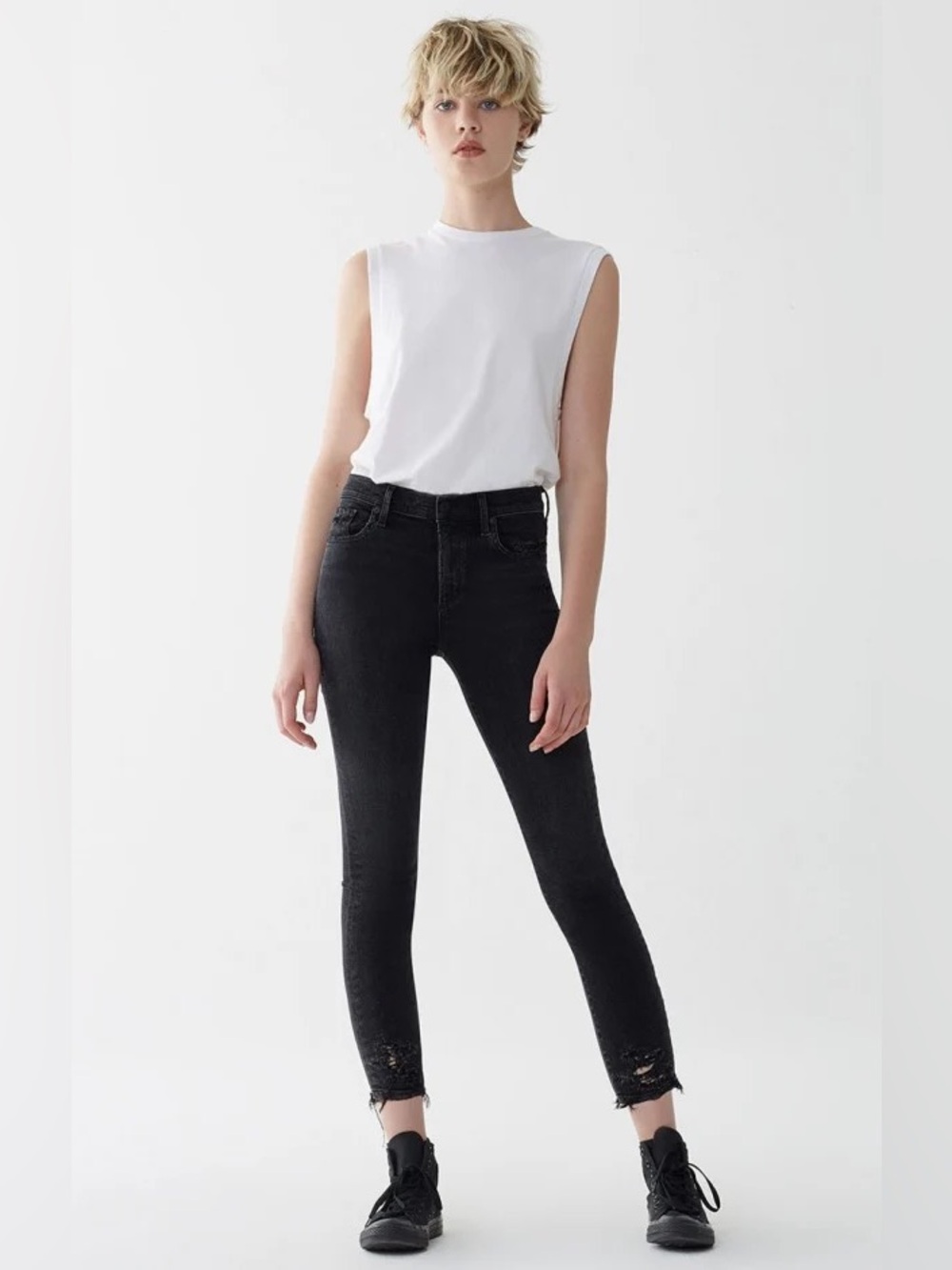 AGOLDE Sophie Crop High Rise Skinny Jeans 28